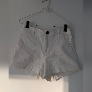 H&M High Waist Cream Shorts